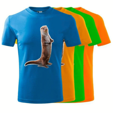 Tričko pro děti s potiskem - Vydra