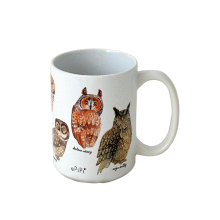 Velký keramický hrnek - Sovy